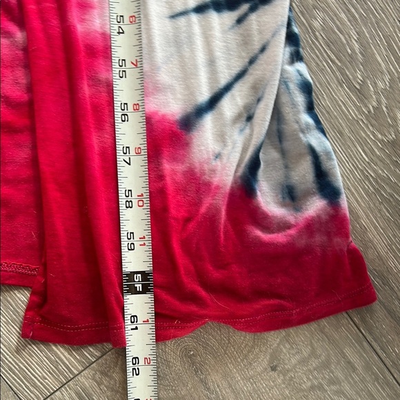 Red Tie-Dye Maxi Dress - Picture 6 of 9